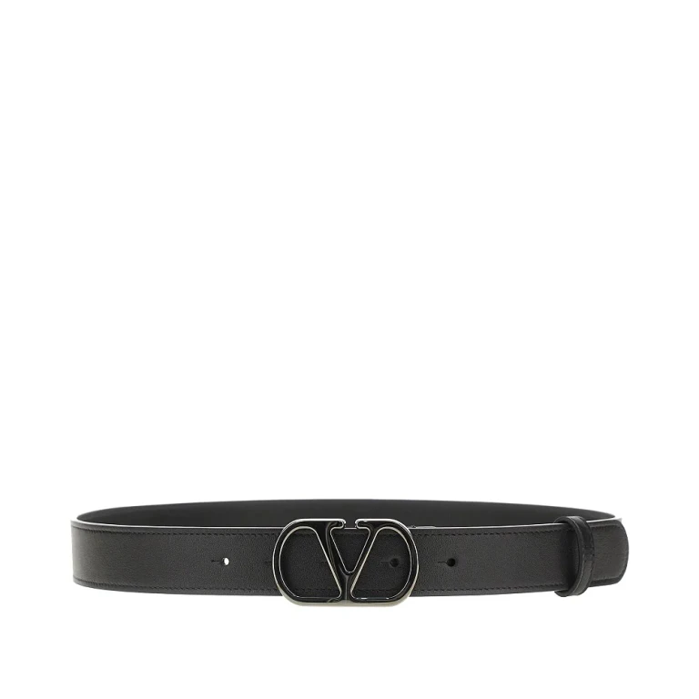 VALENTINO GARAVANI Ledergürtel mit VLogo Signature Schnalle Herren 90