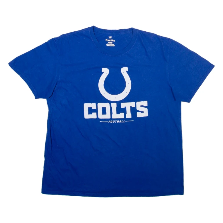 FANATICS Indianapolis Colts Mens T-Shirt Blue USA XL