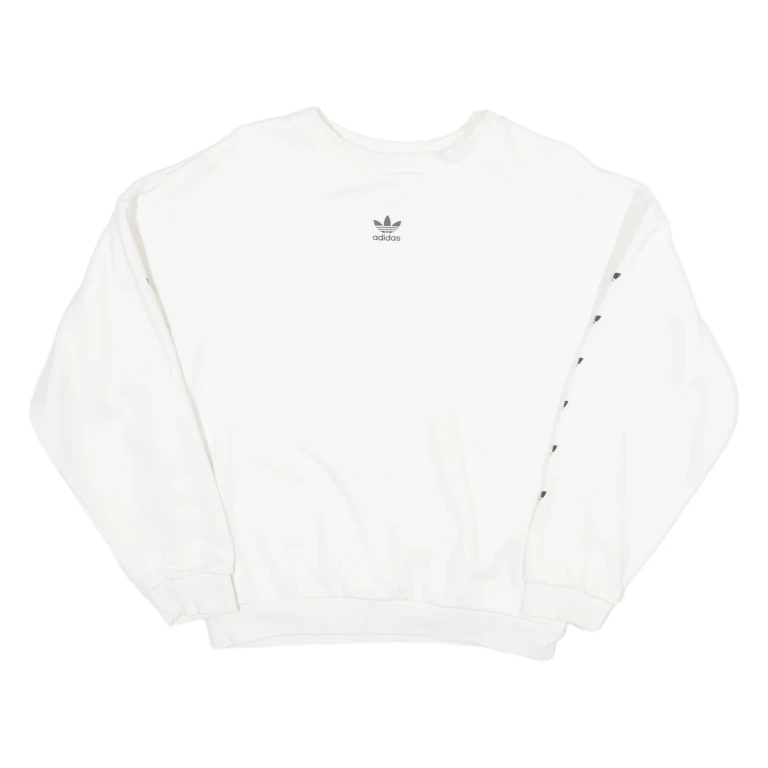 ADIDAS Womens Sweatshirt White UK 6