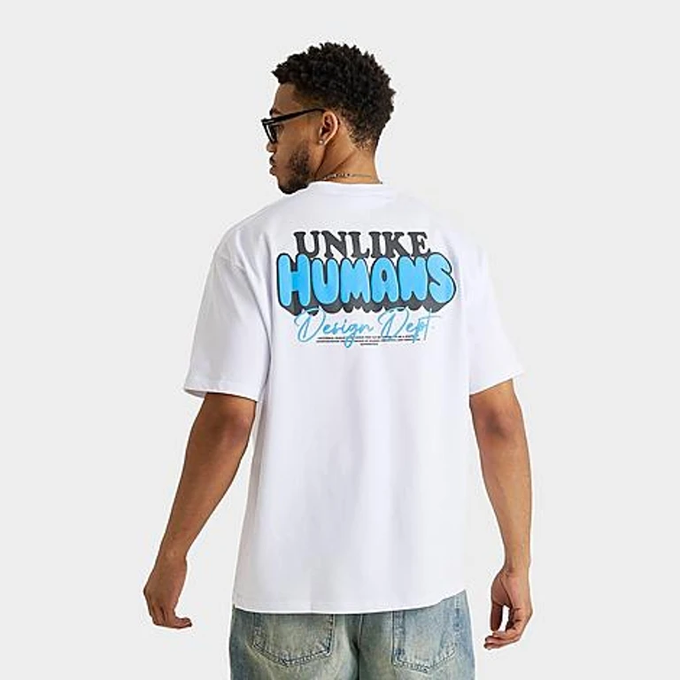 Unlike Humans Men's Design Dept T-Shirt in White Size: Small