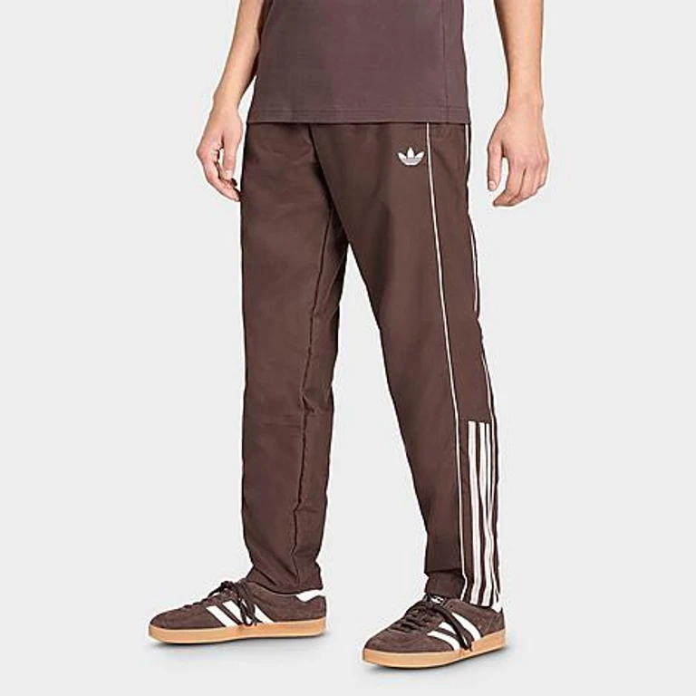 adidas Men's Originals Half Stripes Track Pants in Aurora Coffee Size: XS