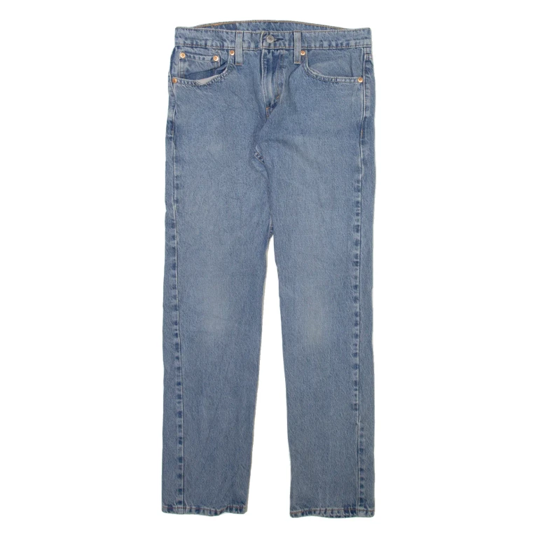 LEVI'S 502 Jeans Mens Blue Regular Tapered Stone Wash W28 L29