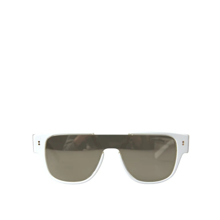 Dolce & Gabbana White Acetate Mirror Lenses Dg4356 Sunglasses - Women
