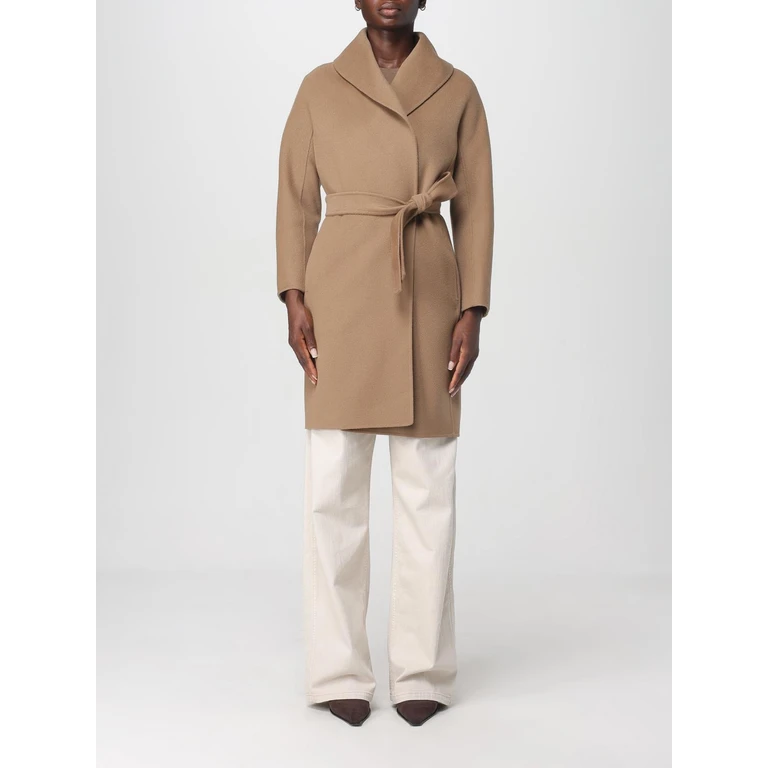 'S MAX MARA Coat Woman color Camel (2529016061600045)