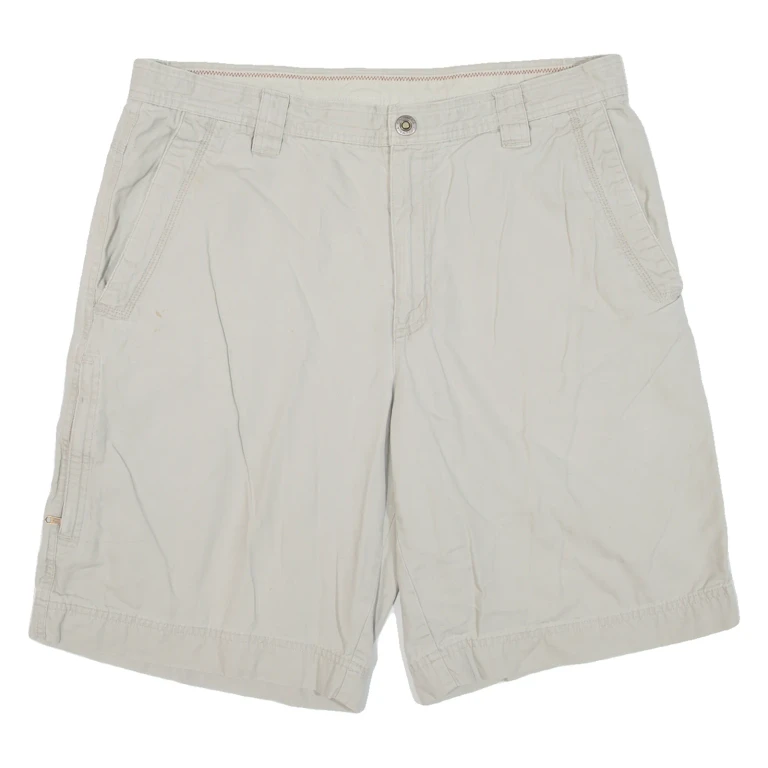 COLUMBIA Mens Workwear Shorts Beige L W36