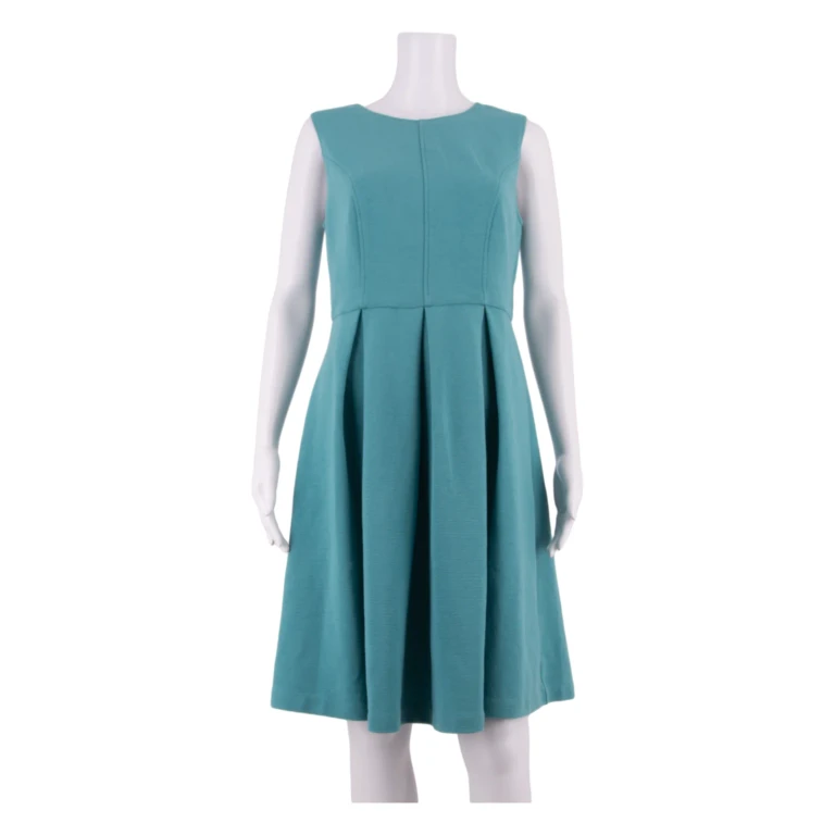 BODEN Womens Skater Dress Blue Sleeveless Knee Length UK 12