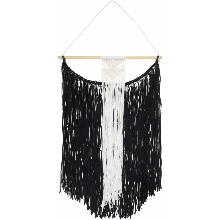 Rosebank Boho Black and White Wall Hanging - Clearance