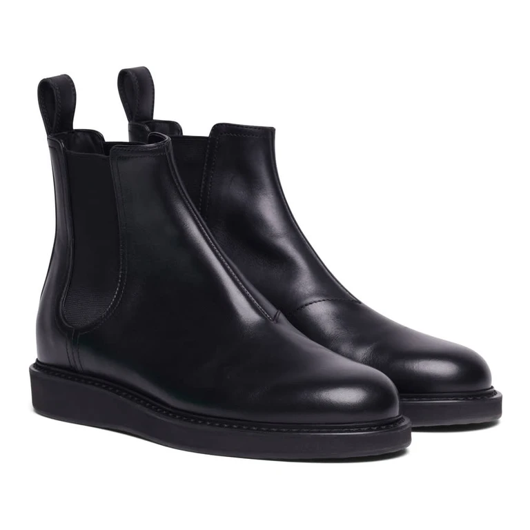 Bottega Veneta Men's Leather Combat Boots