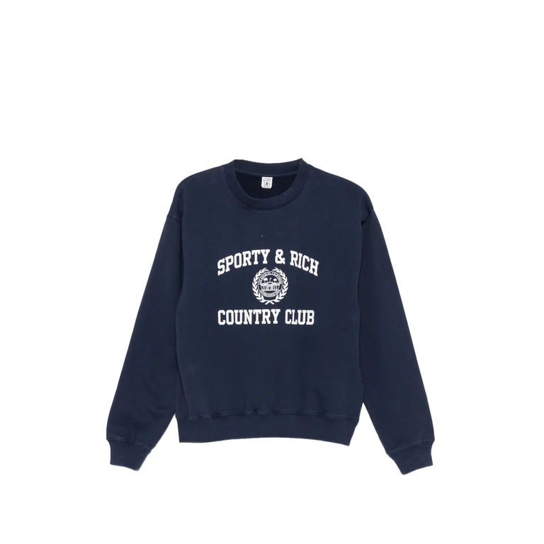 Sporty & Rich Country Club Logo-print Sweater