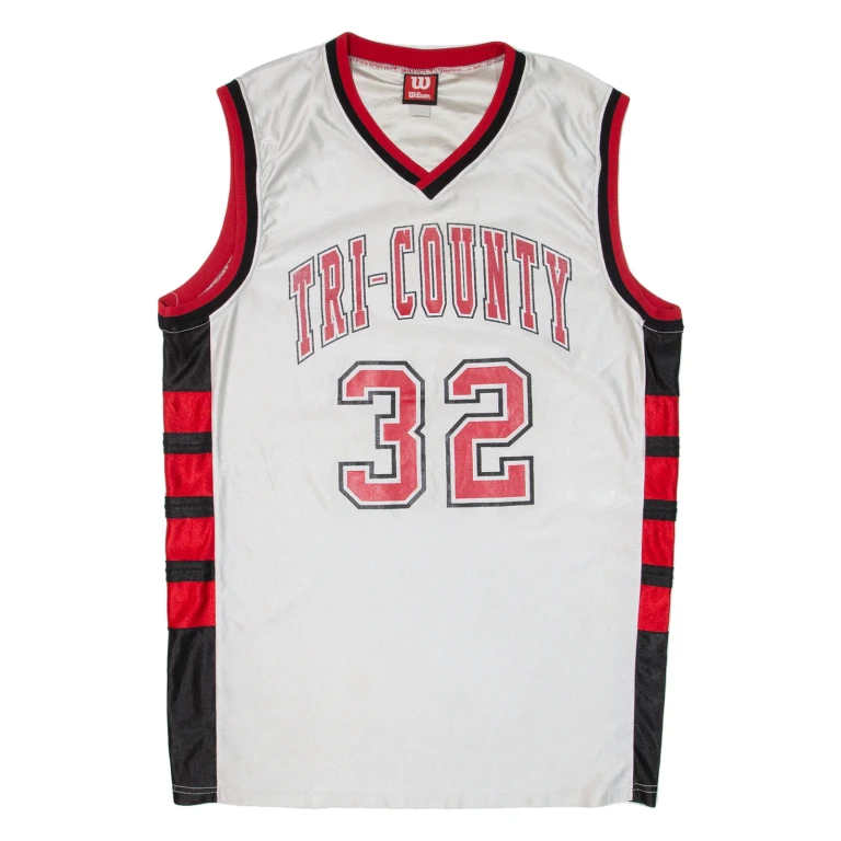 WILSON Tri-County Mens Jersey White Sleeveless USA V-Neck 2XL