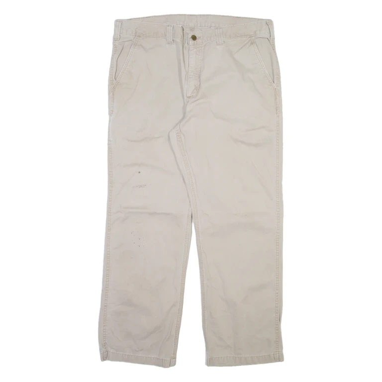 CARHARTT Mens Trousers Beige Relaxed Straight W38 L30
