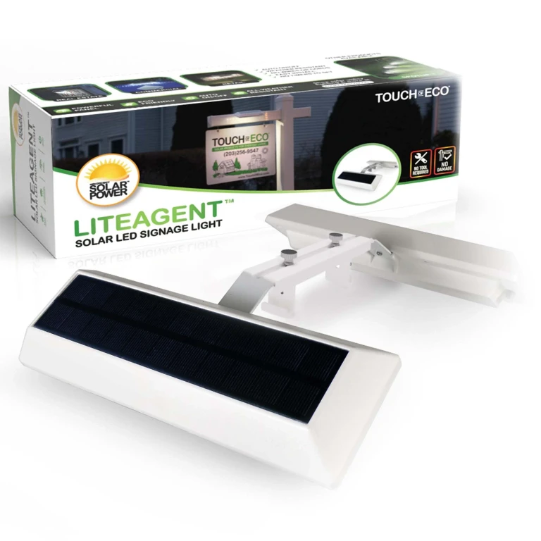 LITEAGENT PRO - Solar Powered Dual LED Post Light for Business & Real Estate Signs