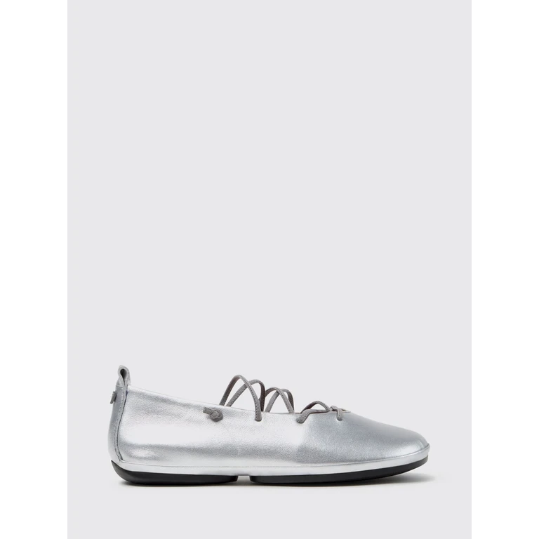 Right Nina Laminated Leather Mary Jane Flats with Elasticated Laces (K201835-009RIGHTNINA0)