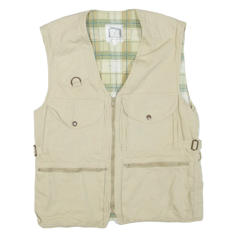 BUSHGEAR Mens Gilet Beige S