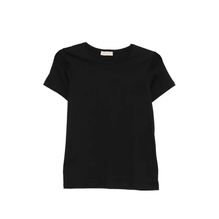 Round-Neck Short Sleeve Blouse