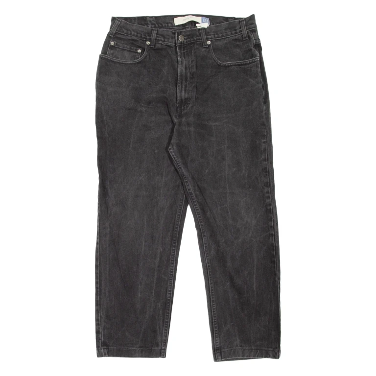 GAP Mens Jeans Black Relaxed Tapered W33 L27