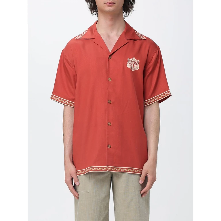 DRÔLE DE MONSIEUR Shirt Men color Brick Red (KSH228CLY001BR)