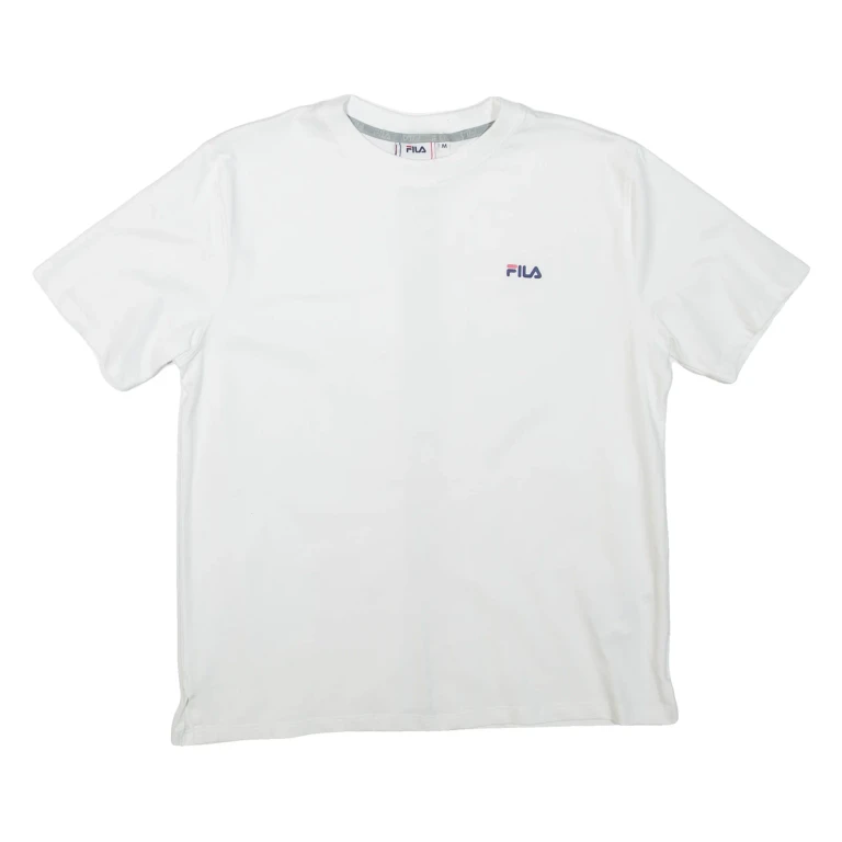 FILA Mens T-Shirt White Crew Neck M