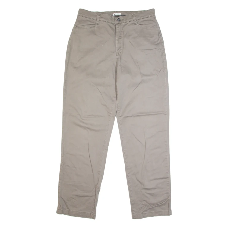 LEE Chino Mens Trousers Brown Classic Straight W32 L31
