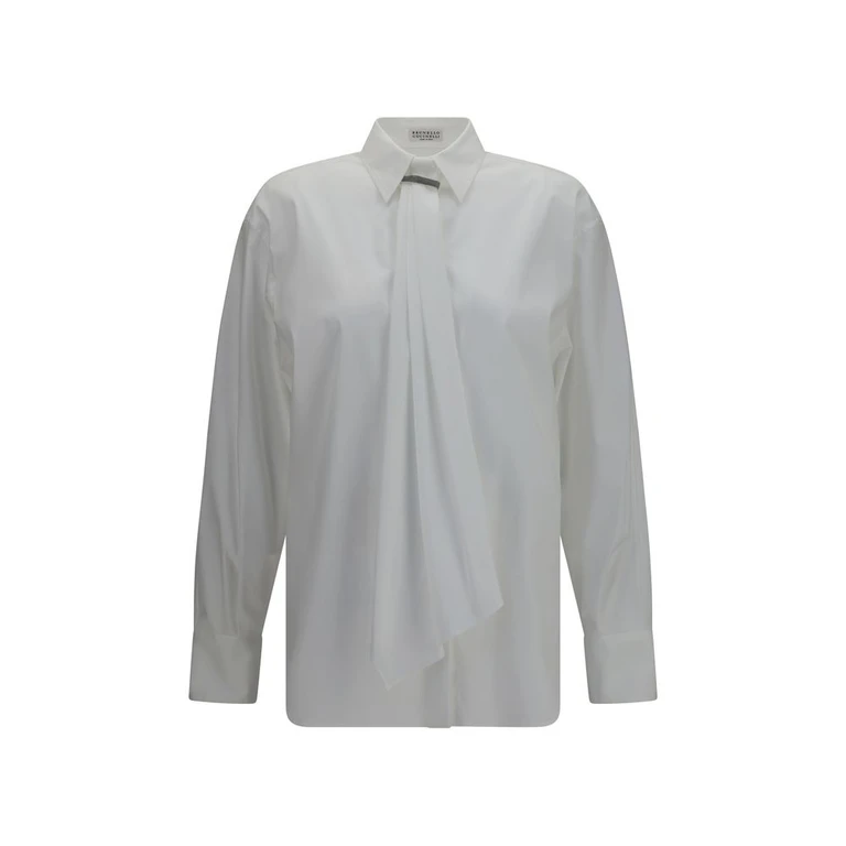 Brunello Cucinelli White Cotton Dress Shirt - Women