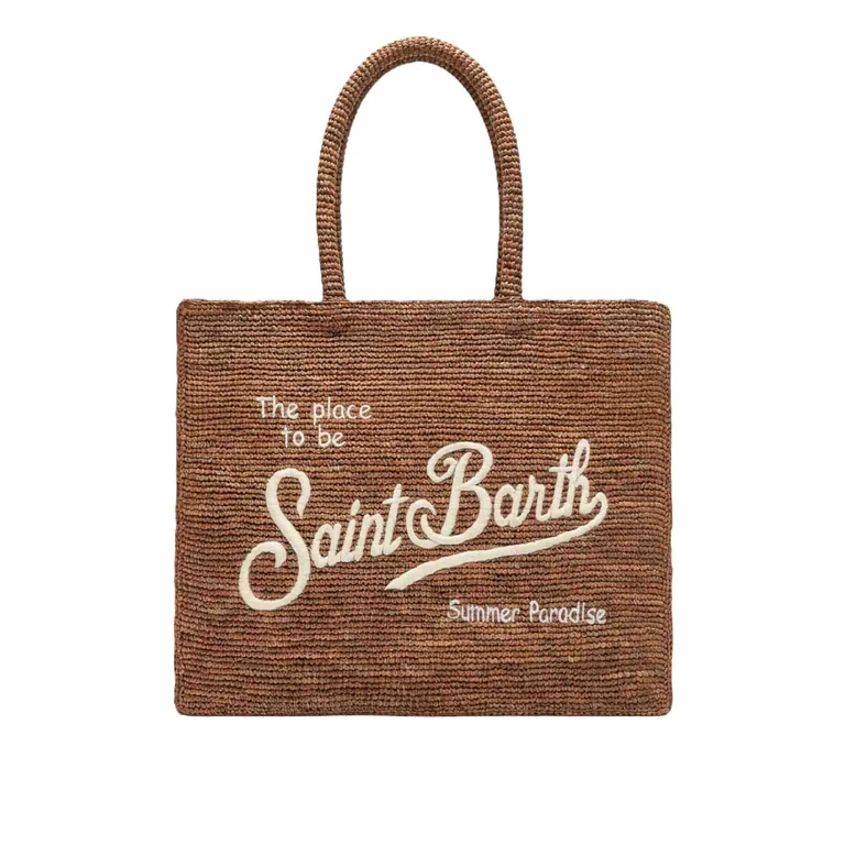 Vanity Border Raffia Shoulder Bag (VANI01300452L)