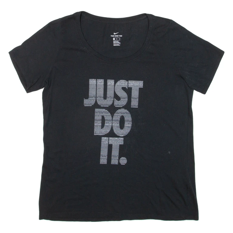 NIKE Womens T-Shirt Black XL