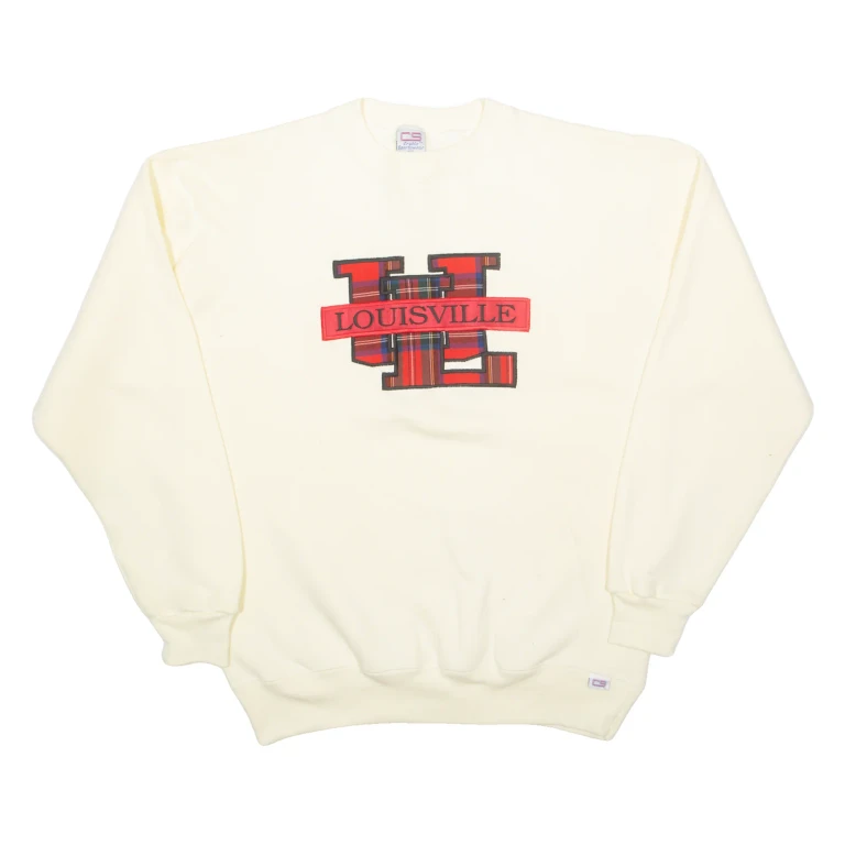 CRABLE SPORTSWEAR Louisville Womens Sweatshirt Cream USA L