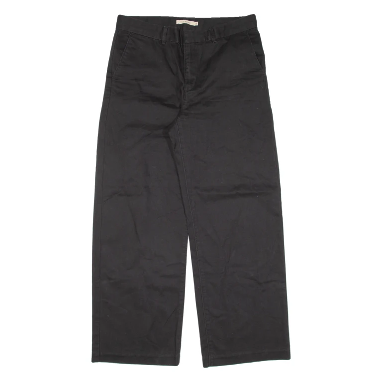 LEVI'S Womens Trousers Black Loose Straight W32 L29