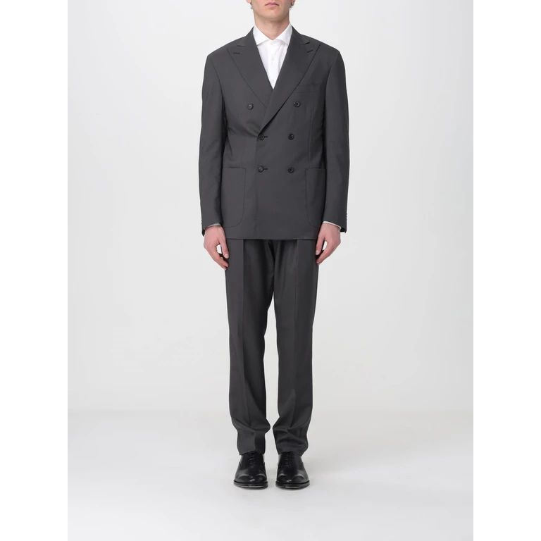 Double-Breasted Virgin Wool Suit (27NG012718489022)