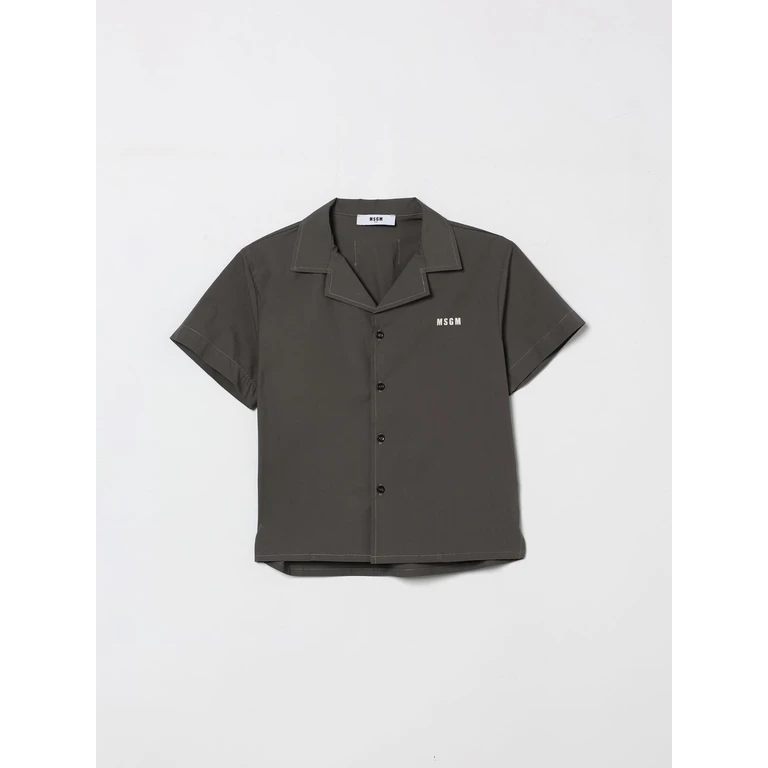 MSGM KIDS Shirt Kids color Grey (S6MSJBSI156103)