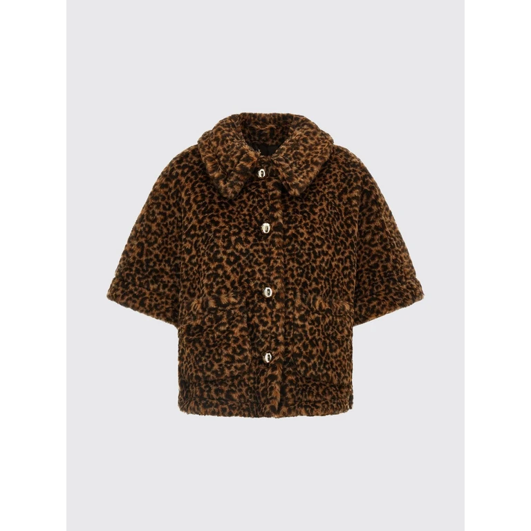 Fur Coat Woman color Brown (2524736072600001)