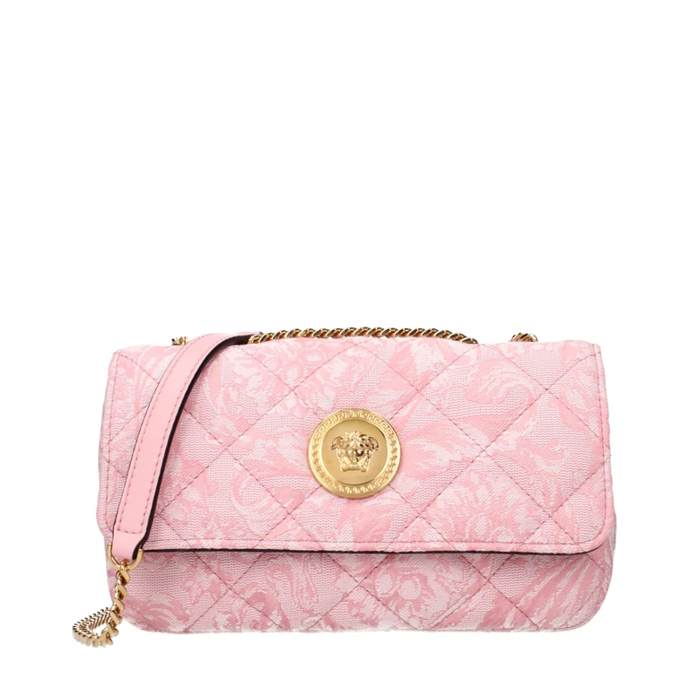 Versace Pink Fabric Shoulder Bag - Women (VE15246050853129BT)