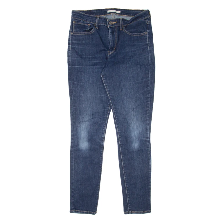 LEVI'S 721 Womens Jeans Blue Slim Skinny Stone Wash W30 L30