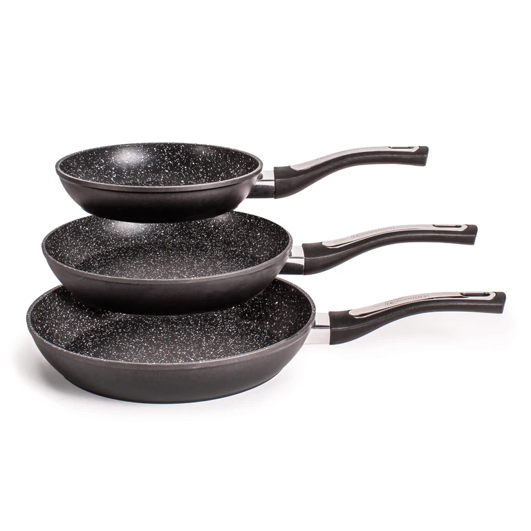 Essentials 3Pc Nonstick Hard Anodized Frying Pan Set