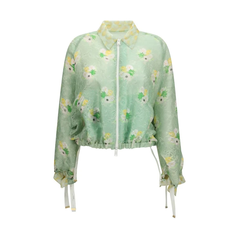 Fendi Bicolor Silk Bomber Clothing - Women