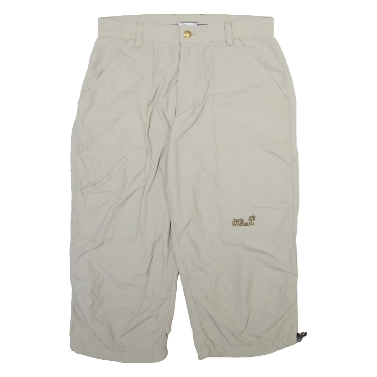JACK WOLFSKIN Womens Casual Shorts Beige Relaxed M W30