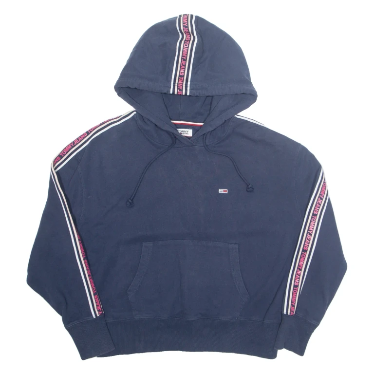 TOMMY JEANS Womens Blue Hoodie M
