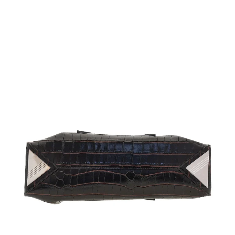 Croco-print leather small La Passeggiata bag Woman One Size