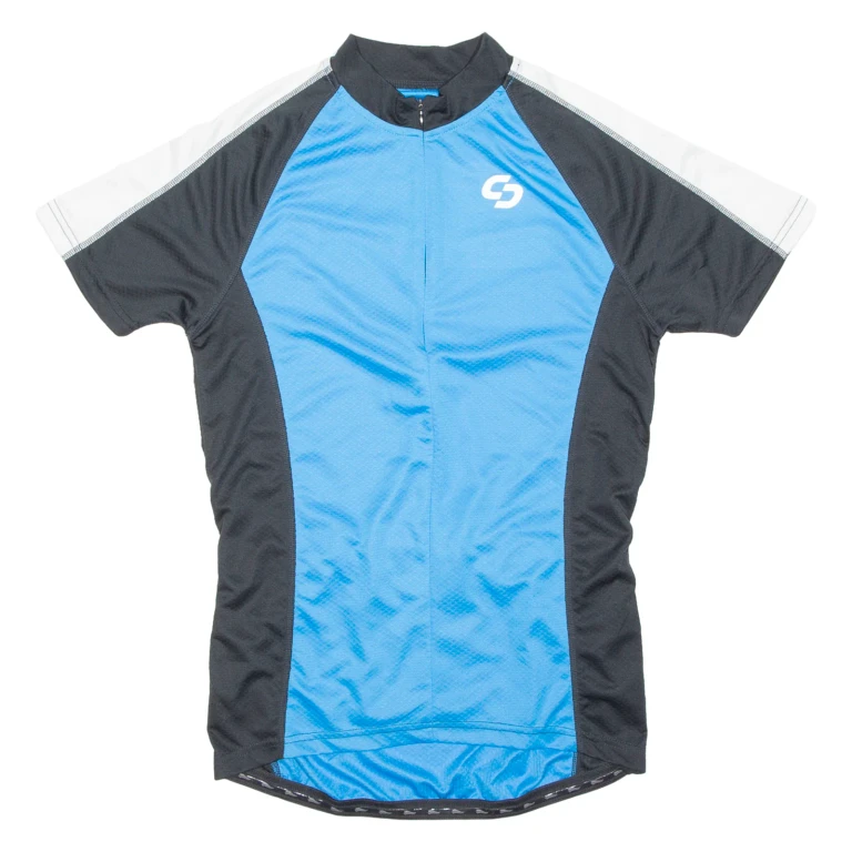 Cycling Mens Jersey Blue 1/2 Zip M