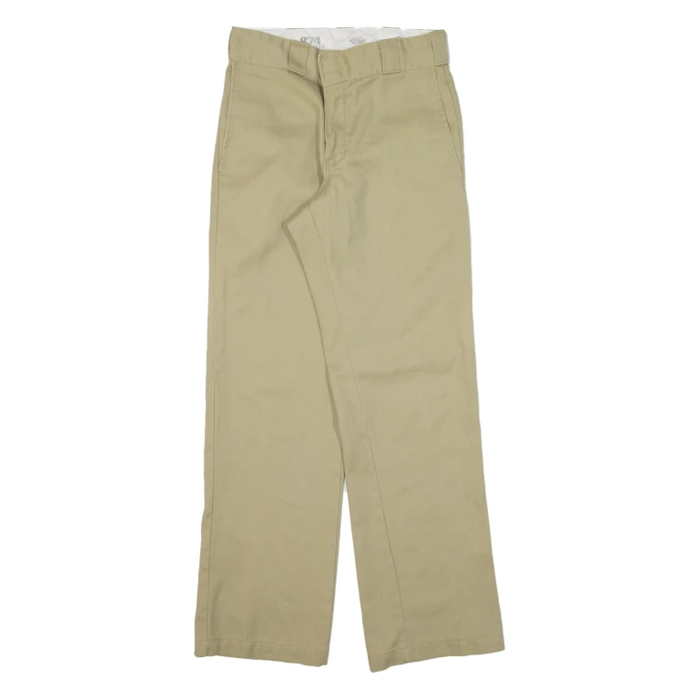DICKIES 874 Workwear Mens Trousers Beige Regular Straight W28 L30