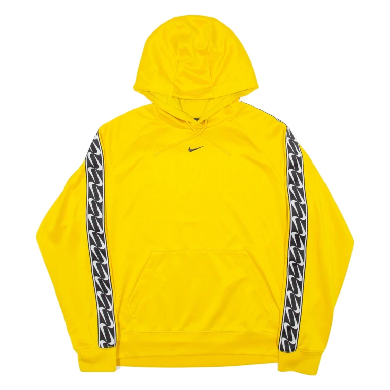 NIKE Mens Yellow Hoodie S