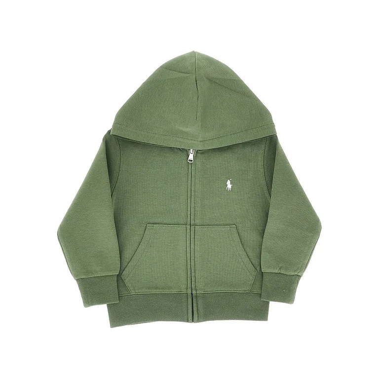 RALPH LAUREN Logo embroidery full-zip hoodie Kids 2Y