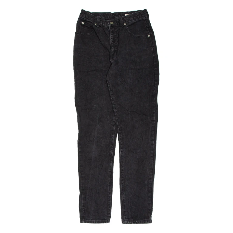 CALVIN KLEIN JEANS Womens Jeans Black Slim Straight W26 L30