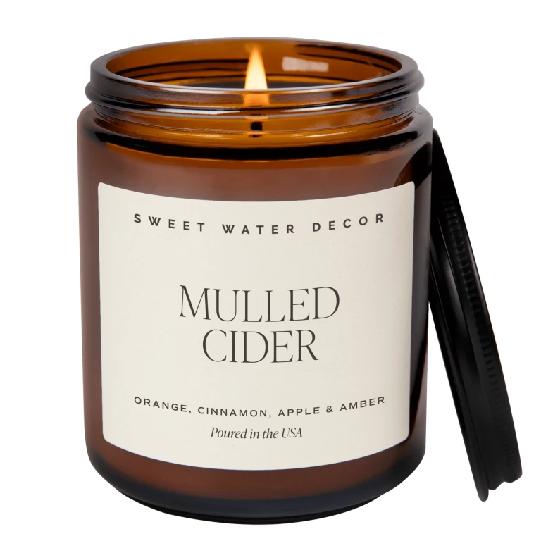 Mulled Cider Soy Candle - Amber Jar - 9 oz