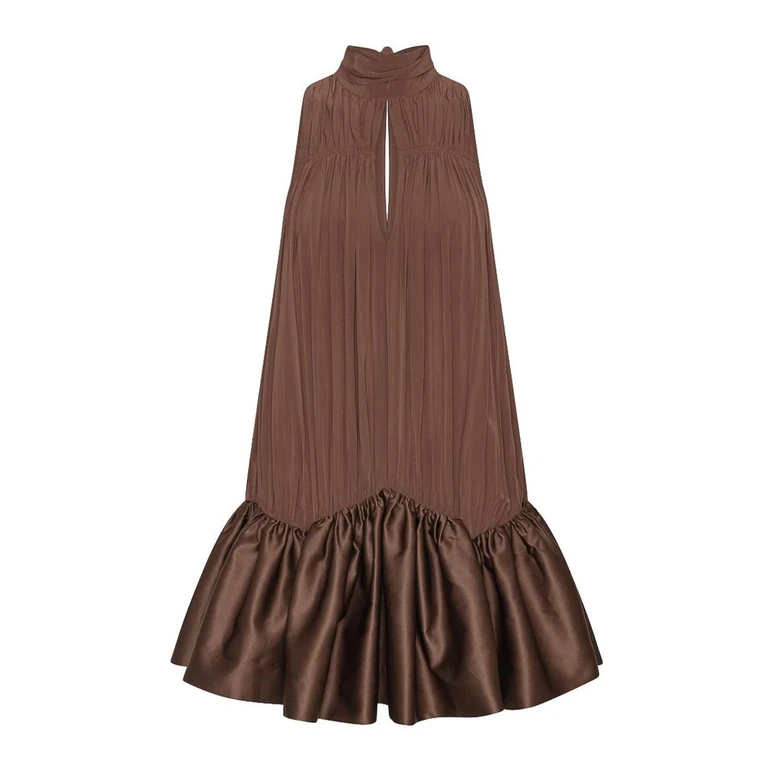 Rotate Birger Christensen Robe Courte - Marron (1156092037)
