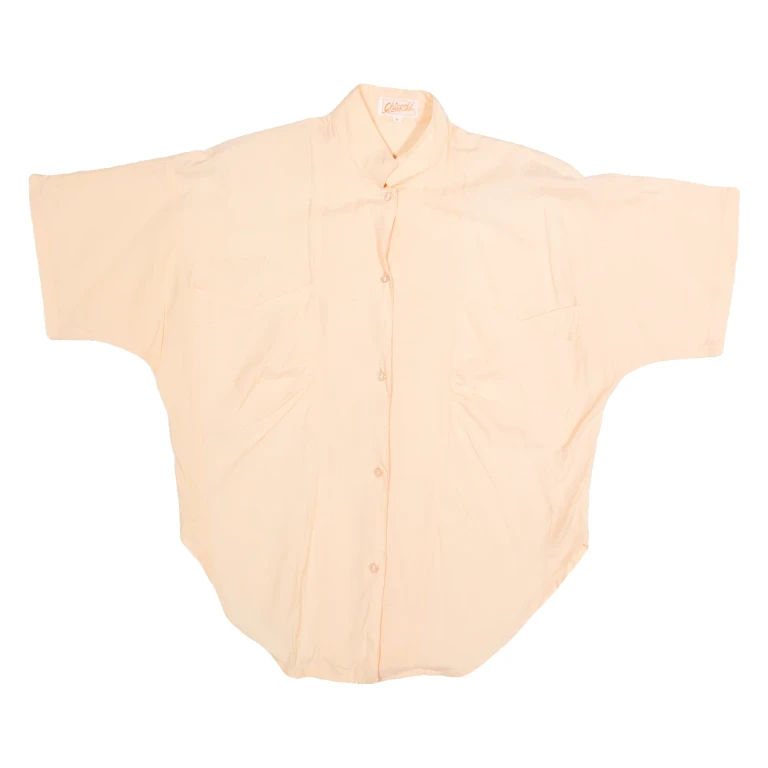 CHICOREE Womens Shirt Pink Collared 90s Viscose M