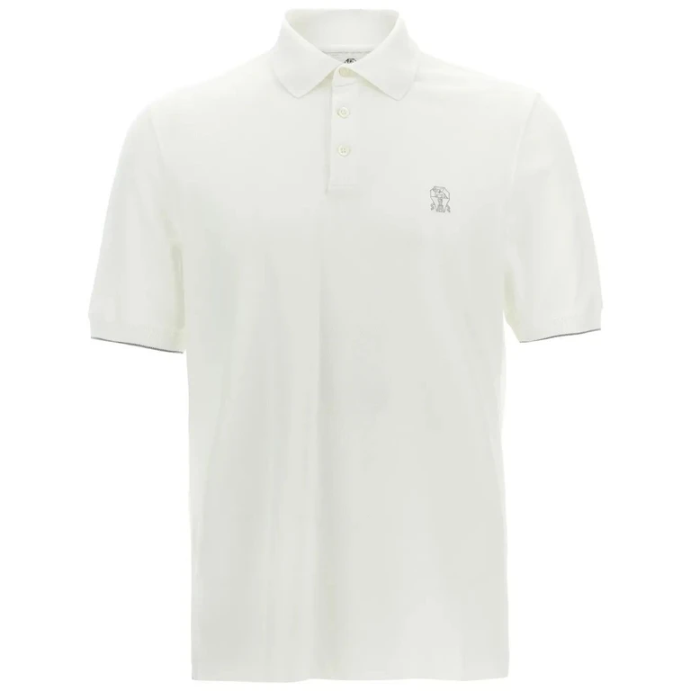 Brunello Cucinelli Short Sleeve Polo Shirt With Logo