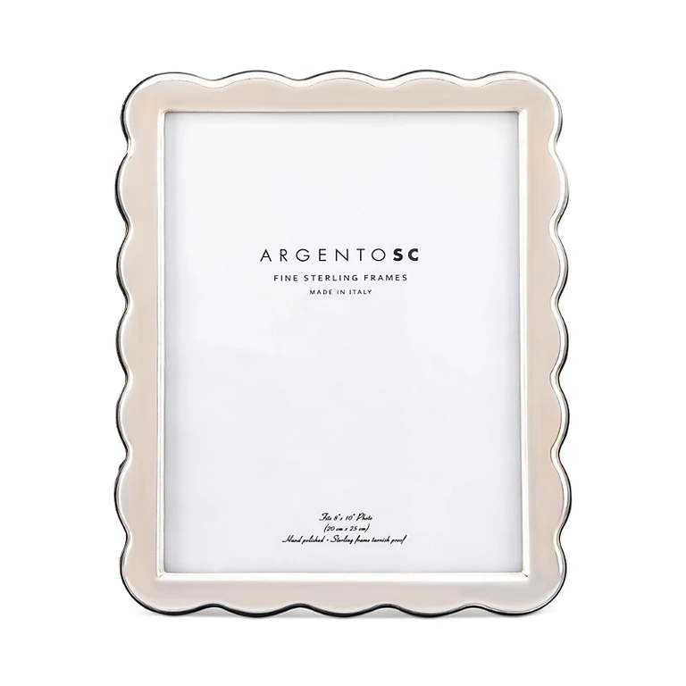 Argento Sc Scalloped Sterling Silver Picture Frame, 8 x 10