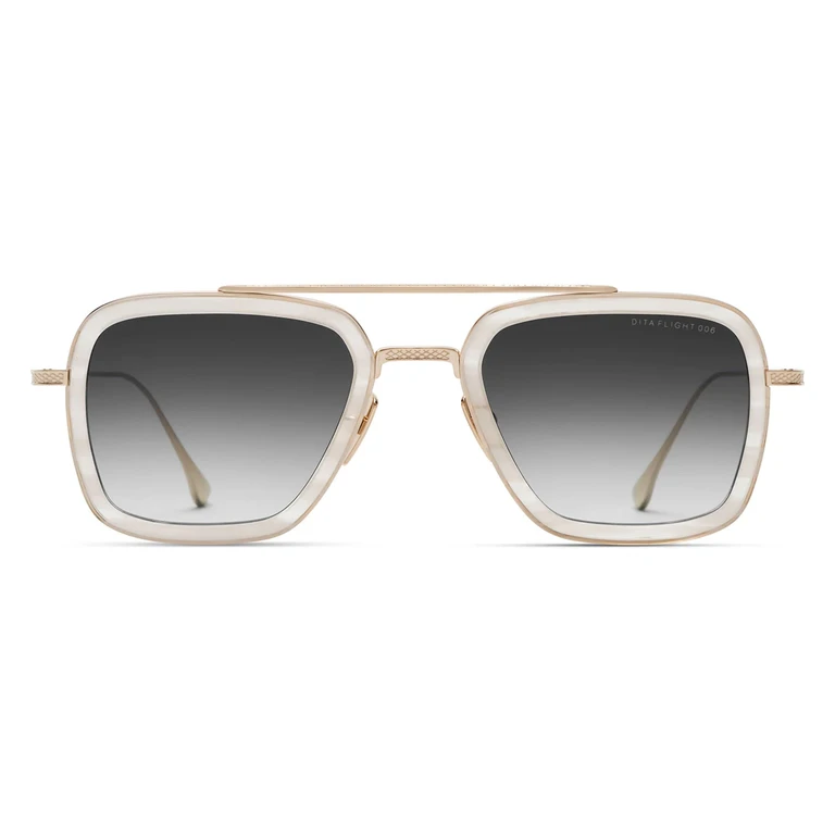 Dita Nd Titanium Sunglasses - Unisex (7806-V-WHT-GLD-52)