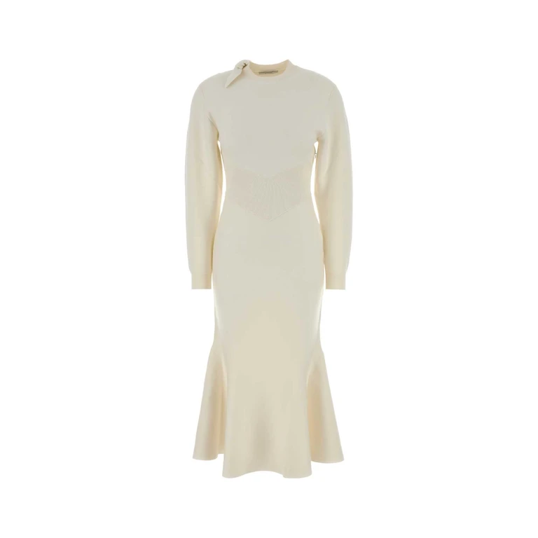 Givenchy Ivory Stretch Wool Blend Dress Abiti - Women
